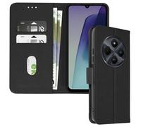 Avizar Étui pour Xiaomi Redmi 14C Clapet Portefeuille et Support Vidéo Noir