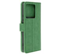 Etui pour Xiaomi Redmi Note 13 5G Portefeuille et Support Vidéo Vert