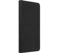 Avizar, Étui rétro Portefeuille pour Wiko Sunny 5, Noir