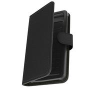 Avizar, étui universel à rabat, étui avec porte-monnaie pour smartphones taille XL, noir