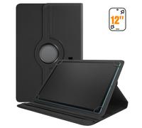 Étui Universel pour Tablettes 12 pouces Clapet Rotatif 360° Noir