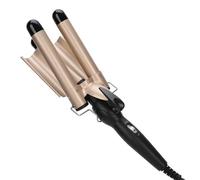 Avizar Fer À Boucler Triple Tube Céramique 70W avec Chauffage Rapide PTC Noir