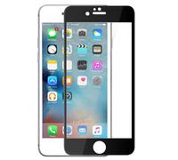 Avizar Film pour iPhone 6 / 6S Protection Écran Verre Trempé contour Blanc Noir