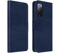 Avizar, Flip Stand Case Portefeuille & Stand Fonction Samsung Galaxy S20 FE, Bleu