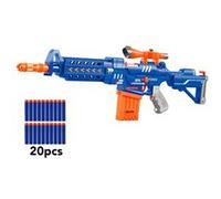 Avizar Fusil d'assaut à fléchettes en mousse - Modèle Platoon Bleu Bleu G
