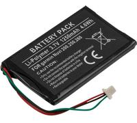 Avizar, Garmin Nuvi 200 Batterie GPS 3,7 V 1250 mAh Li-Polymer, noir