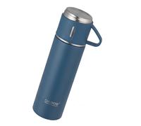 Avizar Gourde Thermique sous Vide 500ml avec Filtre à Thé Bleu