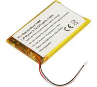 Avizar, GPS-Akku Garmin Nuvi 2460 3,7 V 1250 mAh Li-Polymer, Gelb