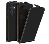 Avizar Housse clapet vertical pour Samsung Galaxy S25 – Porte-carte – Noir
