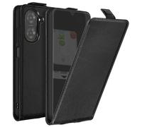 Avizar Housse Clapet Vertical pour Xiaomi Redmi A5 Porte-carte Noir