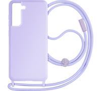 Coque Cordon pour Samsung Galaxy S21 FE Semi-Rigide Lanière 80cm Lavande
