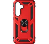 Avizar, housse de protection hybride pour Samsung Galaxy S24 / S25, support d'anneau, rouge