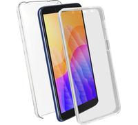 Avizar, Housse de protection pour Huawei Y5p, avant + arrière, Transparent