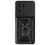 Avizar, Housse de protection pour Motorola Edge 50 Pro Anneau de support Couverture de la caméra, Noir