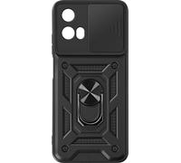 Avizar, Housse de protection pour Motorola Moto G34 Anneau de support Couverture de la caméra, Noir