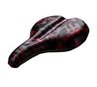 Housse de Selle Vélo Renforcée en Gel et Mousse Confortable 28×17cm Noir / Rouge