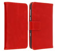 Avizar Housse Folio Portefeuille Universel pour smartphone taille SL Rouge