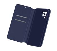 Housse Folio pour Samsung Galaxy M12 Portefeuille Fonction Support Vidéo Bleu nuit