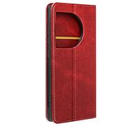 Avizar Housse portefeuille pour OnePlus 12 5G Clapet magnétique support Bordeaux