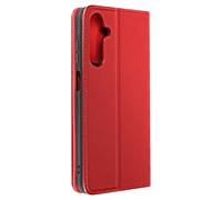 Avizar Housse pour Galaxy A25 5G Cuir Véritable Porte-carte Rouge