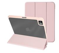 Housse pour iPad Pro 11 2024 Support Vidéo / Clavier Mise en Veille Avizar Rose Poudré Rose Poudré