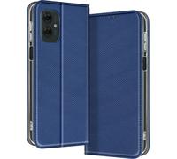 Avizar, Housse pour Motorola Moto G55 Porte-cartes Smart Collection, Bleu foncé