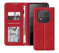 Avizar Housse pour Redmi Note 14 Pro et 14 Pro Plus Portefeuille et Support Rouge