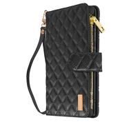 Avizar Housse pour Samsung Galaxy S24 Ultra Portefeuille Noir