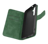 Avizar Housse pour Samsung S24 Plus Portefeuille Clapet Support Vidéo Vert foncé