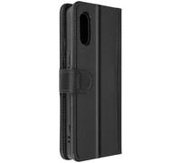 Avizar Housse pour Sony Xperia 5 V Cuir Véritable Portefeuille Support Vidéo