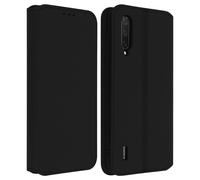 Housse pour Xiaomi Mi 9 Lite Étui Folio Portefeuille Fonction Support Noir