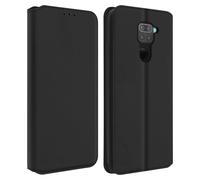 Housse pour Xiaomi Redmi Note 9 Étui Folio Portefeuille Fonction Support Noir