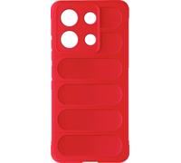 Avizar, Housse souple et résistante en silicone Xiaomi Redmi Note 13 4G, Rouge