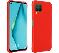 Avizar, Huawei P40 Lite étui pare-chocs en silicone, antichoc, rouge