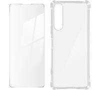 Avizar, kit de protection premium Sony Xperia 5 IV Housse de protection + film, Transparent