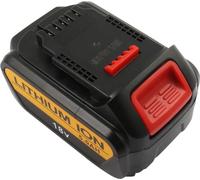 Avizar, Li-Ion 18V 5000mAh 90Wh batterie pour Dewalt DCB200 outil, noir / rouge