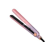 Avizar Lisseur et Boucleur 2-en-1 pour Cheveux Secs et Humides Ionique 40W Rose