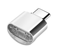 Avizar Mini Lecteur Carte micro SD / TF, Adaptateur USB-C 3.1 Argent