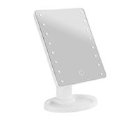 Avizar Miroir de Maquillage LED sur Pied avec Tactile et Rotatif 360° Blanc