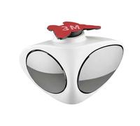 Avizar Miroir Voiture Auxiliaire Double Vision Droite Réglable 360° Blanc / Gris