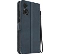 Avizar, Motorola Edge 50 Fusion Étui porte-monnaie avec dragonne, bleu foncé