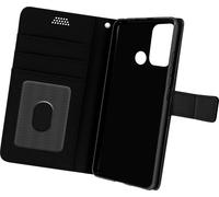 Avizar, Motorola Moto G60S Housse en cuir synthétique avec porte-cartes, Noir