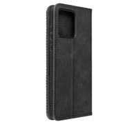 Avizar, Motorola Moto G84 Étui porte-monnaie avec fonction de support, rabat magnétique, noir