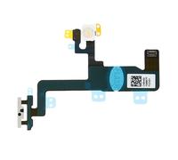 Avizar Nappe Power Bouton On/Off + Micro Secondaire + Flash pour iPhone 6 Noir