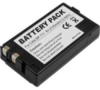 Avizar, NiMH Akku 2100 mAh compatible avec Canon BP-711/BP-818, Noir