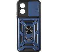 Avizar, Oppo A38 Housse de protection, Couverture de l'appareil photo + anneau de maintien, Bleu foncé