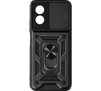 Avizar, Oppo A38 Housse de protection, Couverture de l'appareil photo + bague de maintien, Noir