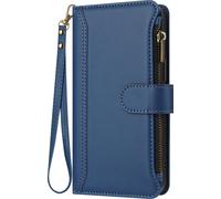 Avizar, Oppo A5 Pro Etui Portefeuille Aimant, Bleu