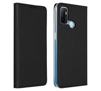 Avizar, Oppo A53 / A53s Couverture à rabat avec fonction de support, Noir