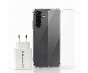 Avizar Pack Accessoires Coque Verre et Chargeur pour Samsung Galaxy A17